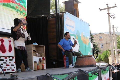 هفتمین اجرای تماشاخانه سیار کانون پرورش فکری کودکان و نوجوانان در شهر کیاسر ساری
