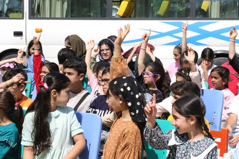 هفتمین اجرای تماشاخانه سیار کانون پرورش فکری کودکان و نوجوانان در شهر کیاسر ساری