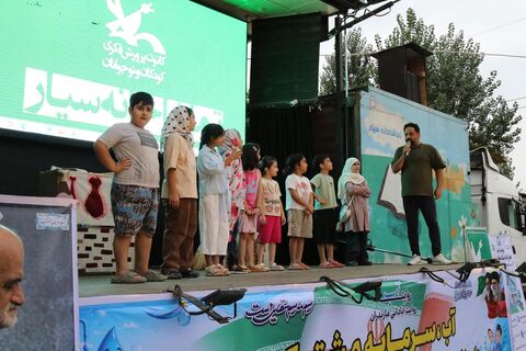 نهمین اجرای تماشاخانه سیار کانون پرورش فکری کودکان و نوجوانان در روستای کبریاکلا بابل