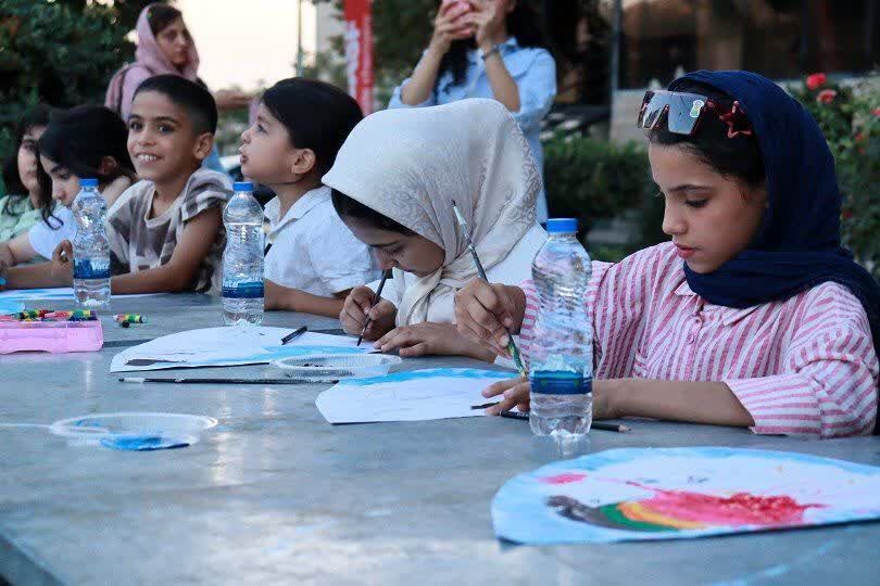 برگزاری ورکشاپ نقاشی «کودکان قهرمانان آب» در محمدشهر کرج