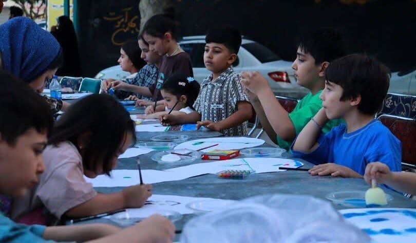 برگزاری ورکشاپ نقاشی «کودکان قهرمانان آب» در محمدشهر کرج