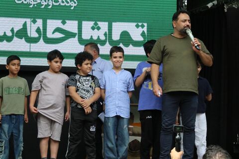 دوازدهمین اجرای تماشاخانه سیار کانون پرورش فکری کودکان و نوجوانان در روستای مرزون آباد بابل