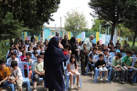 دوازدهمین اجرای تماشاخانه سیار کانون پرورش فکری کودکان و نوجوانان در روستای مرزون آباد بابل