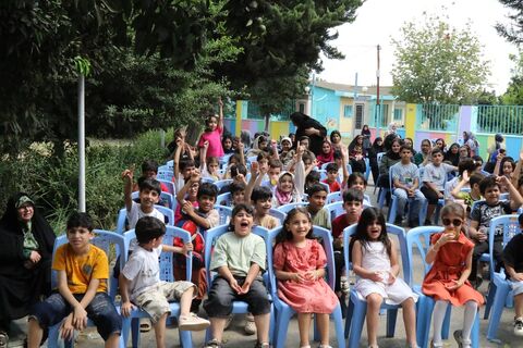دوازدهمین اجرای تماشاخانه سیار کانون پرورش فکری کودکان و نوجوانان در روستای مرزون آباد بابل