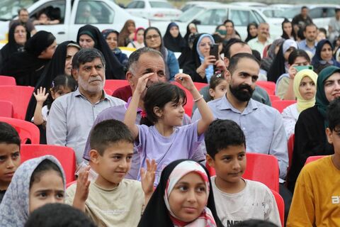 سیزدهمین اجرای تماشاخانه سیار کانون پرورش فکری کودکان و نوجوانان در روستای احمدکلا بابلسر