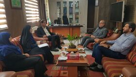 نشست مدیرکل کانون پرورش فکری کرمانشاه و رئیس کانون وکلای دادگستری استان