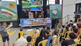 هجدهمین اجرای تماشاخانه سیار کانون پرورش فکری کودکان و نوجوانان در روستای سرکاج نور