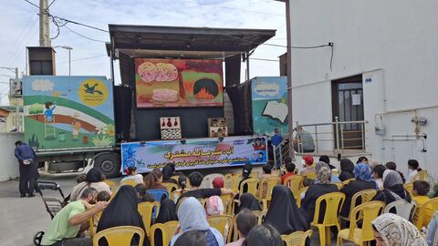هجدهمین اجرای تماشاخانه سیار کانون پرورش فکری کودکان و نوجوانان در روستای سرکاج نور