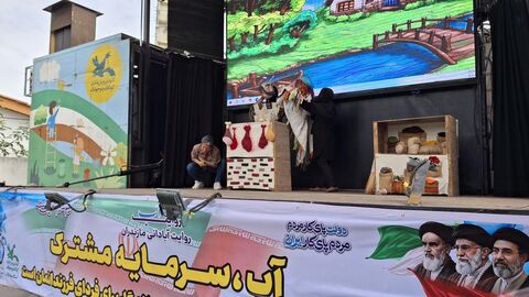 هجدهمین اجرای تماشاخانه سیار کانون پرورش فکری کودکان و نوجوانان در روستای سرکاج نور