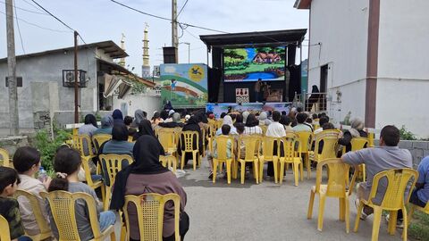 هجدهمین اجرای تماشاخانه سیار کانون پرورش فکری کودکان و نوجوانان در روستای سرکاج نور