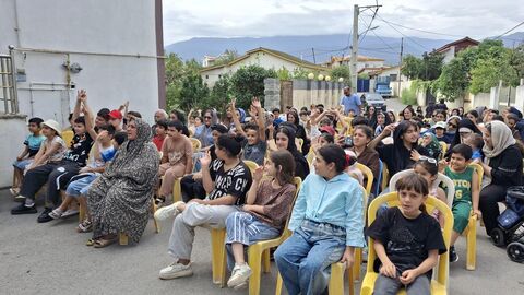 هجدهمین اجرای تماشاخانه سیار کانون پرورش فکری کودکان و نوجوانان در روستای سرکاج نور