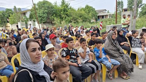 هجدهمین اجرای تماشاخانه سیار کانون پرورش فکری کودکان و نوجوانان در روستای سرکاج نور
