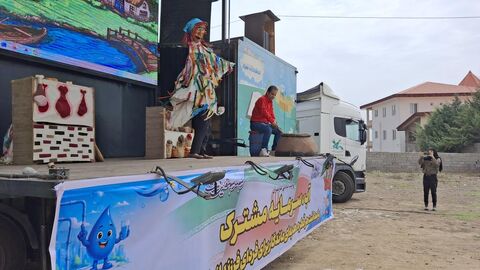 بیستمین اجرای تماشاخانه سیار کانون پرورش فکری کودکان و نوجوانان در  بخش بیرون‌بشم، مرزن‌آباد چالوس