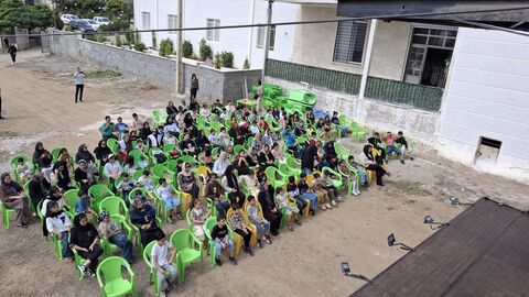 بیستمین اجرای تماشاخانه سیار کانون پرورش فکری کودکان و نوجوانان در  بخش بیرون‌بشم، مرزن‌آباد چالوس
