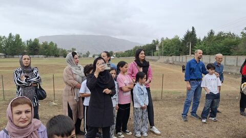 بیست و یکمین اجرای تماشاخانه سیار کانون پرورش فکری کودکان و نوجوانان در روستای  لاهو کلاردشت