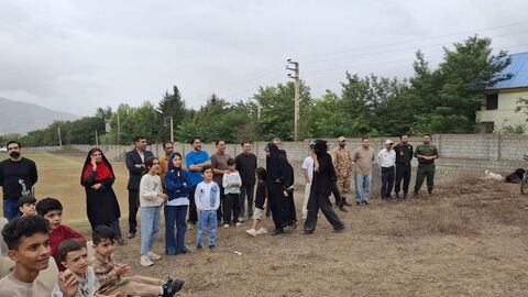 بیست و یکمین اجرای تماشاخانه سیار کانون پرورش فکری کودکان و نوجوانان در روستای  لاهو کلاردشت