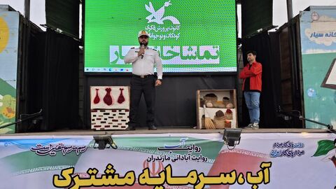 بیست و یکمین اجرای تماشاخانه سیار کانون پرورش فکری کودکان و نوجوانان در روستای  لاهو کلاردشت