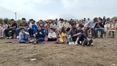 بیست و یکمین اجرای تماشاخانه سیار کانون پرورش فکری کودکان و نوجوانان در روستای  لاهو کلاردشت