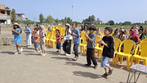 بیست و سومین اجرای تماشاخانه سیار کانون پرورش فکری کودکان و نوجوانان در روستای  نجارکلا، چالوس