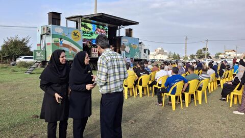 بیست و چهارمین اجرای تماشاخانه سیار کانون پرورش فکری کودکان و نوجوانان در روستای مازوپشته، چالوس