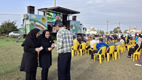 بیست و چهارمین اجرای تماشاخانه سیار کانون پرورش فکری کودکان و نوجوانان در روستای مازوپشته، چالوس