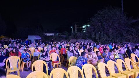 بیست و پنجمین اجرای تماشاخانه سیار کانون پرورش فکری کودکان و نوجوانان در روستای تجن‌کلا ، چالوس