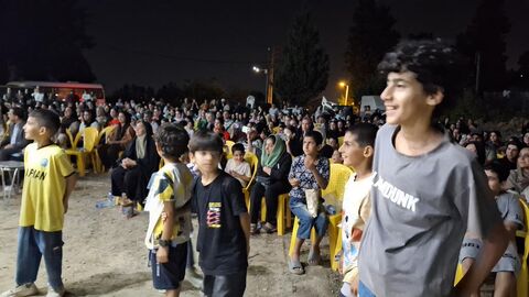 بیست و پنجمین اجرای تماشاخانه سیار کانون پرورش فکری کودکان و نوجوانان در روستای تجن‌کلا ، چالوس