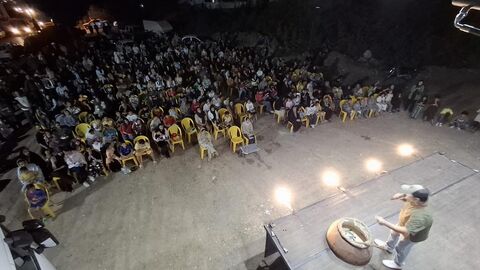 بیست و پنجمین اجرای تماشاخانه سیار کانون پرورش فکری کودکان و نوجوانان در روستای تجن‌کلا ، چالوس
