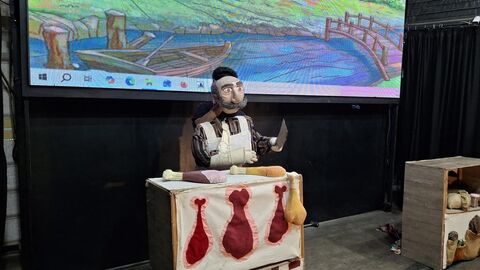بیست و پنجمین اجرای تماشاخانه سیار کانون پرورش فکری کودکان و نوجوانان در روستای تجن‌کلا ، چالوس