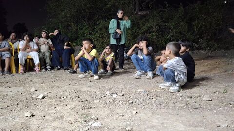 بیست و پنجمین اجرای تماشاخانه سیار کانون پرورش فکری کودکان و نوجوانان در روستای تجن‌کلا ، چالوس
