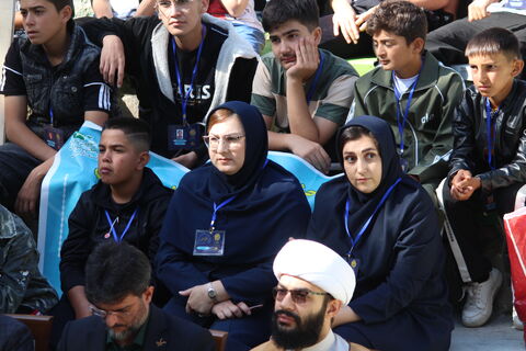 مراسم افتتاحیه قبل از شروع بازی های جشنواره بومی محلی در تبریز