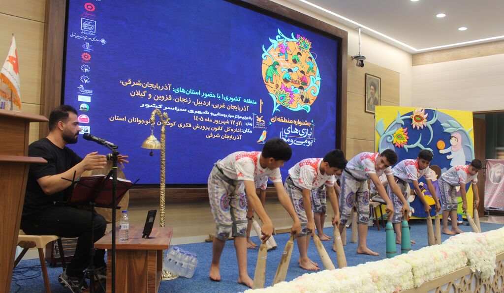 اختتامیه جشنواره منطقهای بازیهای بومی با حضور رئیس کمیسیون آموزش مجلس و مسئولان ارشد در تبریز