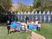 اردوی خلاقانه و محیط‌زیستی اعضای کانون مهدیشهر در پارک آبشار