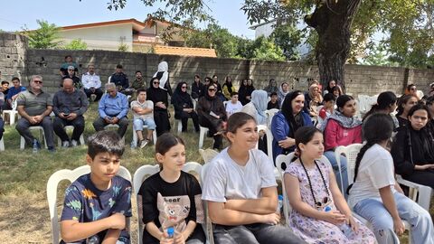 بیست و ششمین اجرای تماشاخانه سیار کانون پرورش فکری کودکان و نوجوانان در روستای کترا، نشتارود