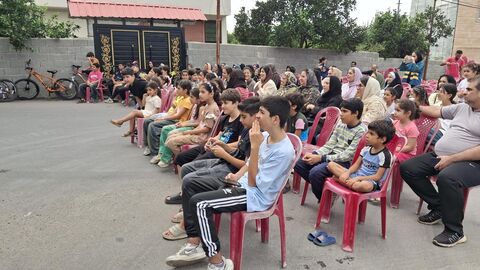 بیست و هفتمین اجرای تماشاخانه سیار کانون پرورش فکری کودکان و نوجوانان در روستای نعمت‌آباد، تنکابن
