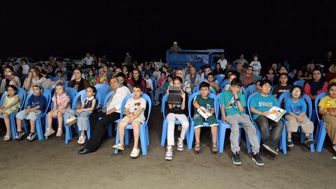 بیست و هشتمین اجرای تماشاخانه سیار کانون پرورش فکری کودکان و نوجوانان در روستای ولی‌آباد، تنکابن