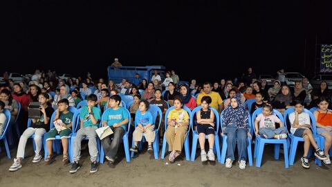 بیست و هشتمین اجرای تماشاخانه سیار کانون پرورش فکری کودکان و نوجوانان در روستای ولی‌آباد، تنکابن