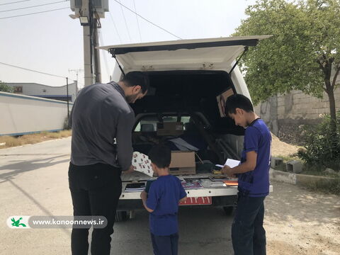 تابستان در کتابخانه های سیار کانون استان بوشهر