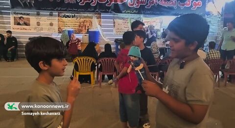 کاروان خودرویی عروسکی میهمان موکبها و تجمعات شبانه  شد.