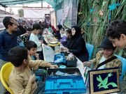 ایستگاه «با هم بسازیم»؛ تجربه خلاقانه کودکان در یادواره شهدای کومله