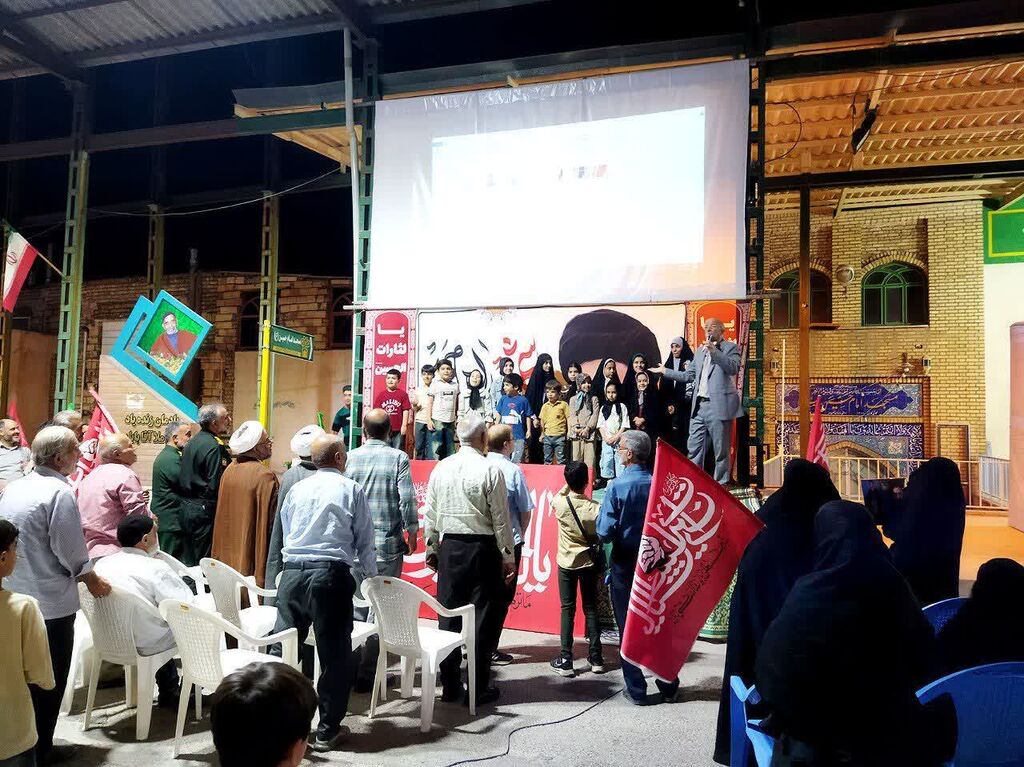 سمنان1405 اجتماع مردمی «شبهای اقتدار» با همکاری کانون سرخه
