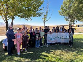 برگزاری اردوی فرهنگی‌آموزشی اعضای دختر کانون سنقر در سراب این شهرستان