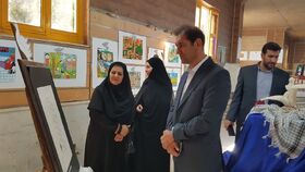نمایشگاه آثار هنری «به رنگ مقاومت» در مجتمع آفرینش کانون کرمانشاه آغاز به کار کرد