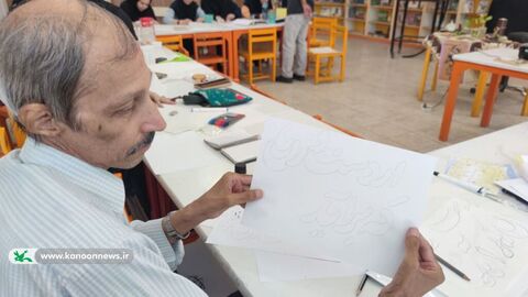 دوره تخصصی آموزش نقاشی‌خط برای مربیان و علاقه‌مندان کانون قم برگزار شد