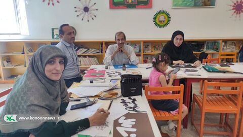 دوره تخصصی آموزش نقاشی‌خط برای مربیان و علاقه‌مندان کانون قم برگزار شد
