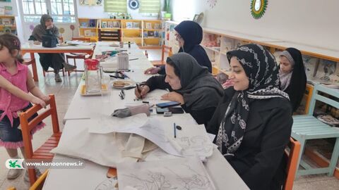 دوره تخصصی آموزش نقاشی‌خط برای مربیان و علاقه‌مندان کانون قم برگزار شد