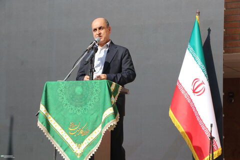 حضور سرپرست کانون گیلان در آیین نواختن زنگ مهر و مقاومت در رشت