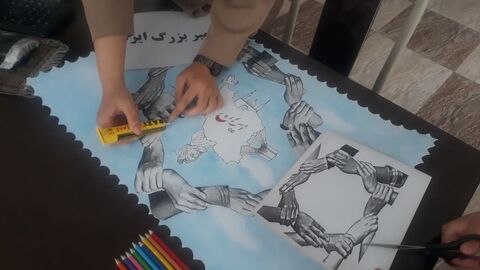 تجلی هویت ایرانی در دستان اعضای نوجوان کانون پرورش فکری آذربایجان‌غربی
