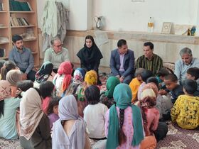 برگزاری ویژه‌برنامه فرهنگی کانون پرورش فکری کاشمر در روستای عشایری "گندم‌بر"