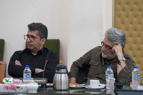 مجتبی دانشور و کوروش پارسانژاد  در  پنجمین نشست مدیران ارشد کانون